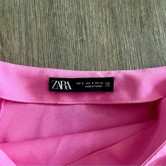 Zara Bow Trim Flare Skort - Barbie Pink - Size S - Picture 6 of 8